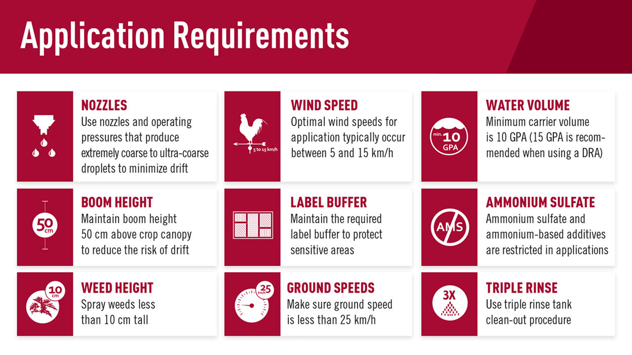 Application Requirements Chart