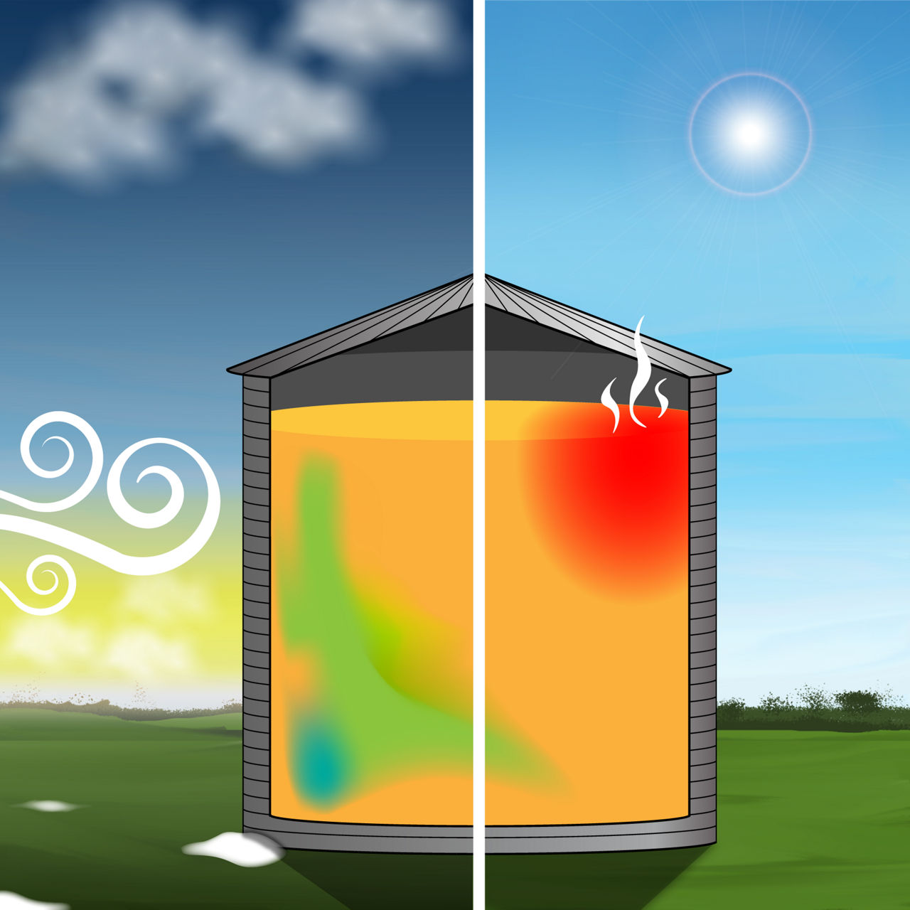 Illustrating the effects of potential temperature swings throughout a given day during the fall and winter months.