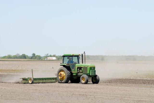 A rotary hoe can be an effective tool for fracturing crusted soils
