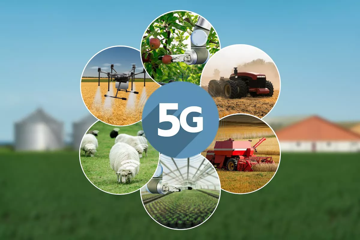 5G na agricultura. 