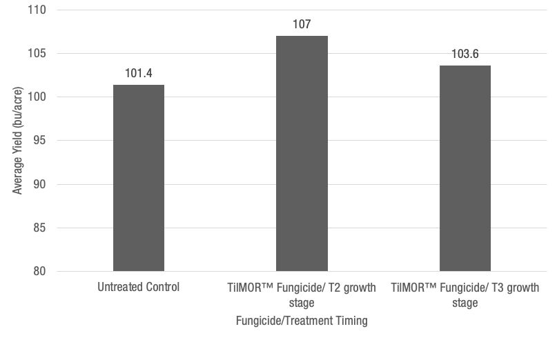 Graph showing the T2 growth stage image 