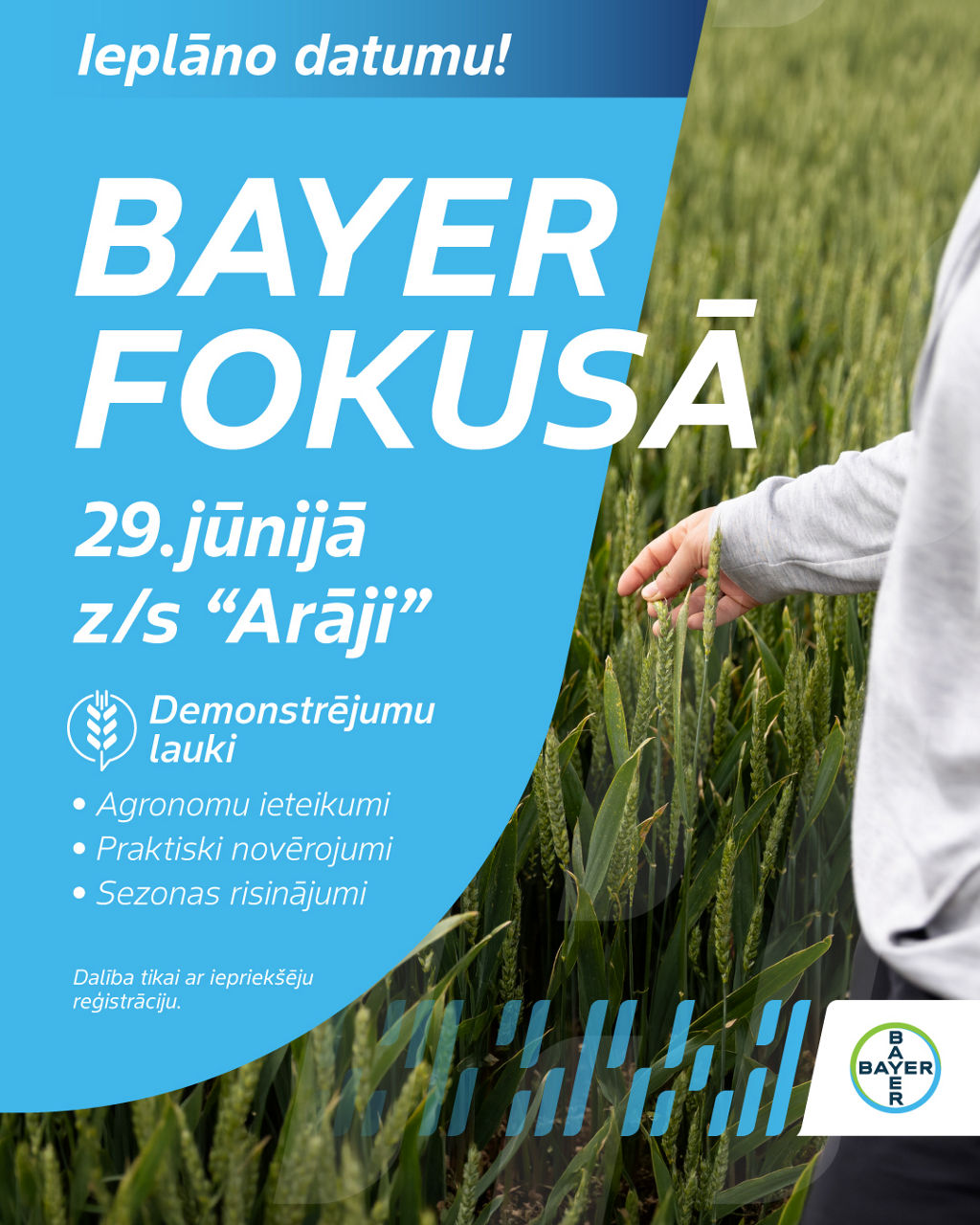 BAYER FOKUSĀ: demonstrējumu lauki
