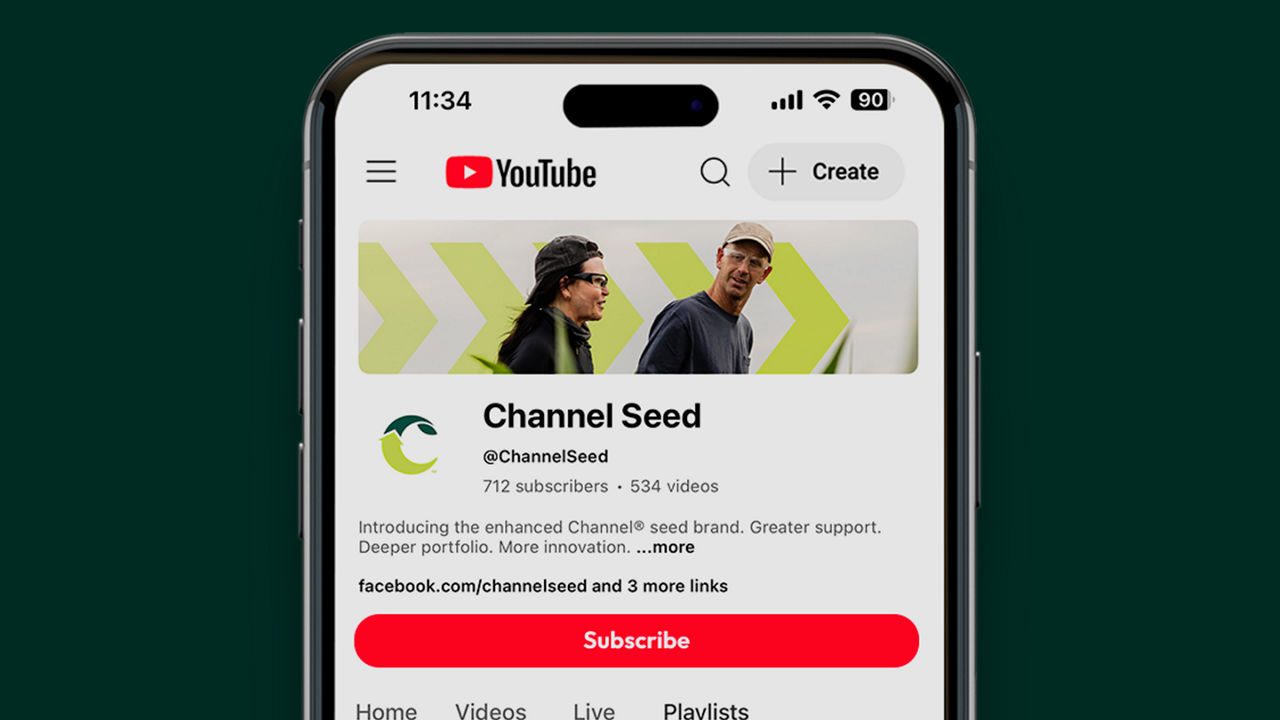 The top half of a mobile device displaying the Channel Seed YouTube channel