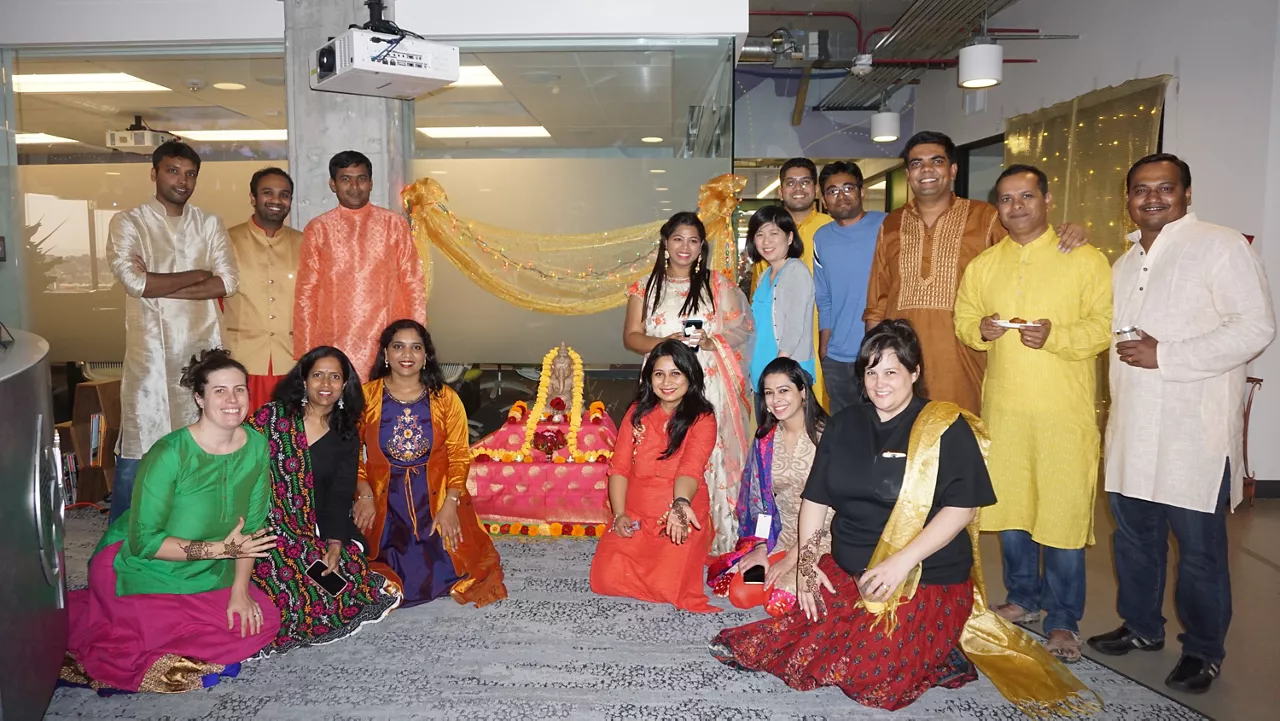 Diwali celebration at the Climate office