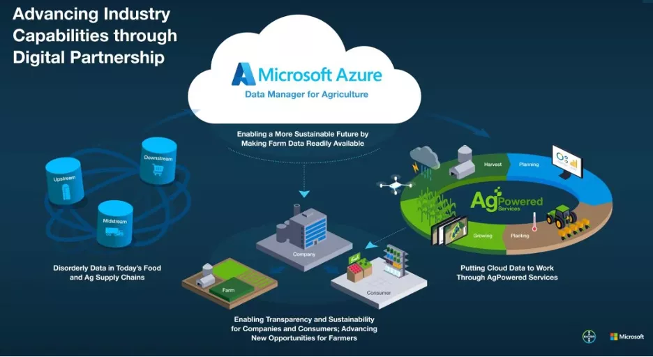 Infographic of how the Microsoft Azure cycle works. 