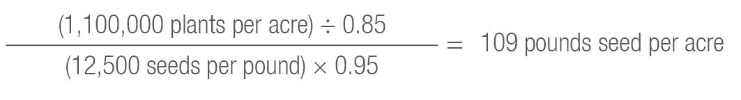 Seeding Rate example