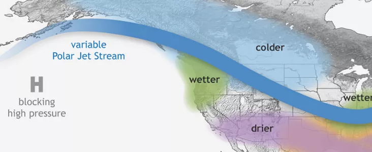 Map Showing La Nina