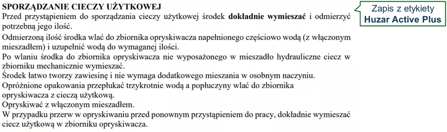 czytanie etykiety - zdjęcie fragmentu