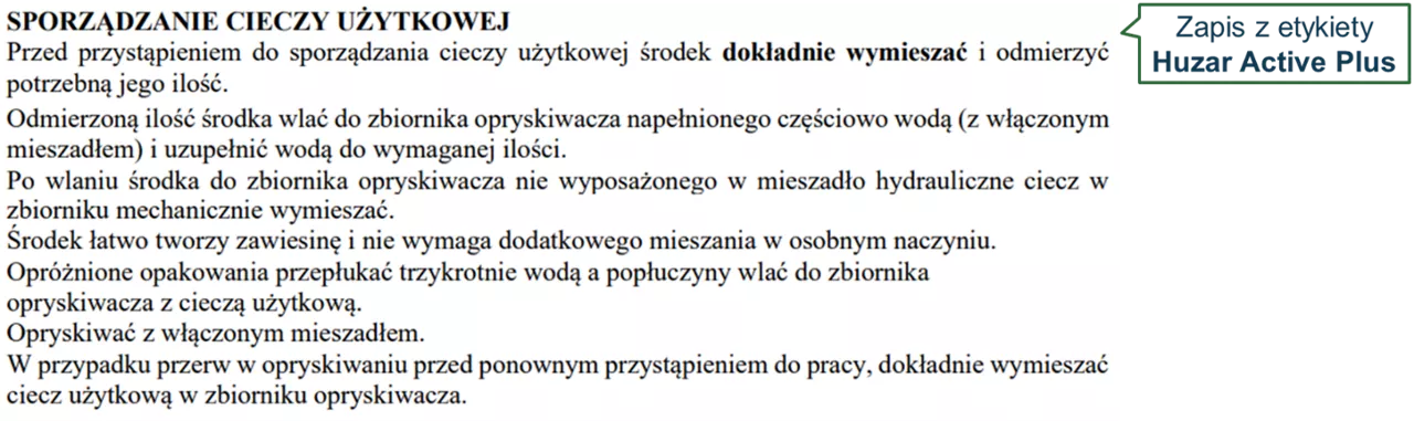 czytanie etykiety - zdjęcie fragmentu