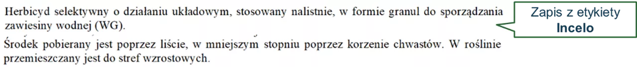 czytanie etykiety - zdjęcie fragmentu