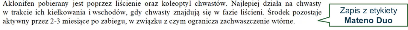 czytanie etykiety - zdjęcie fragmentu