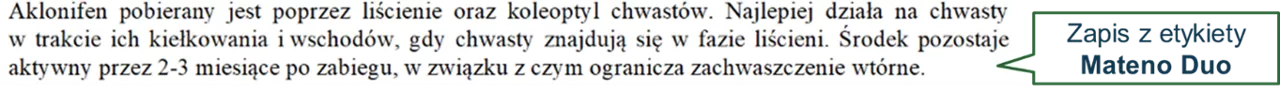 czytanie etykiety - zdjęcie fragmentu