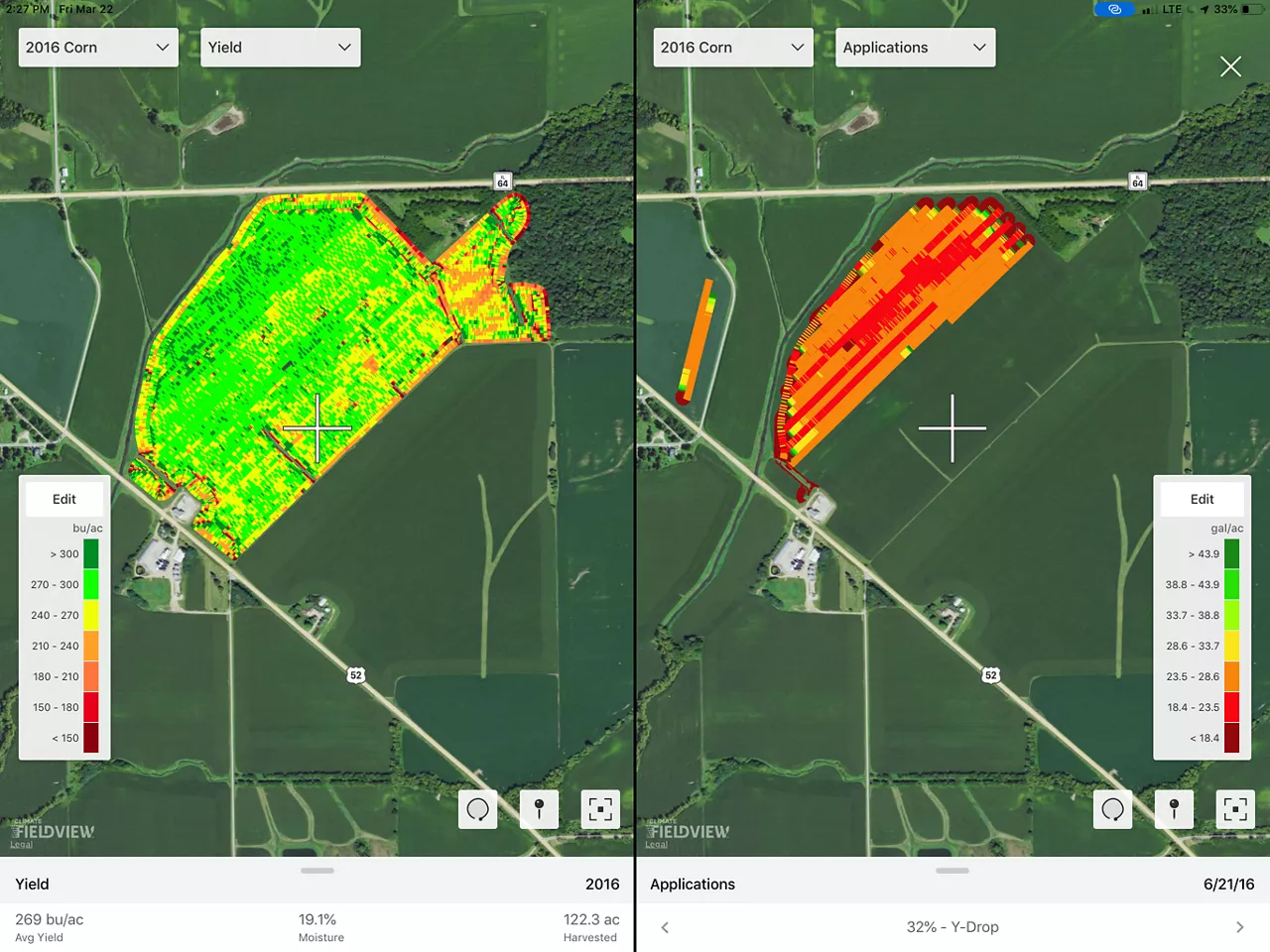 Side-by-Side Application Map