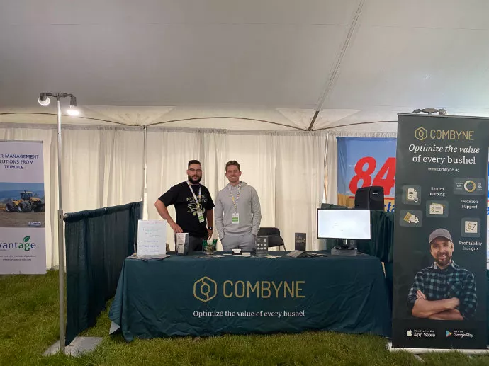 Combyne Booth at Farm Progress