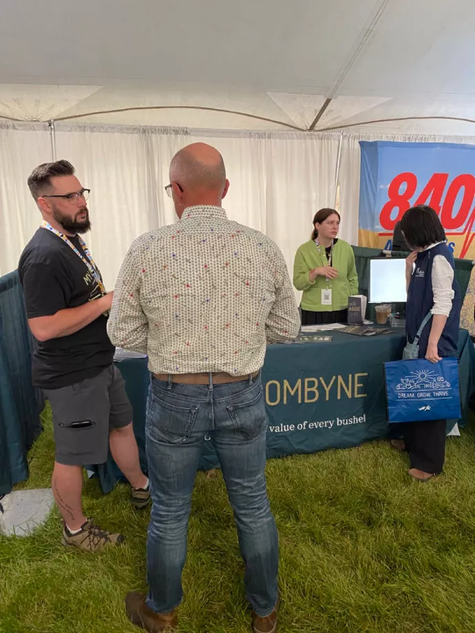 Combyne Booth at Farm Progress