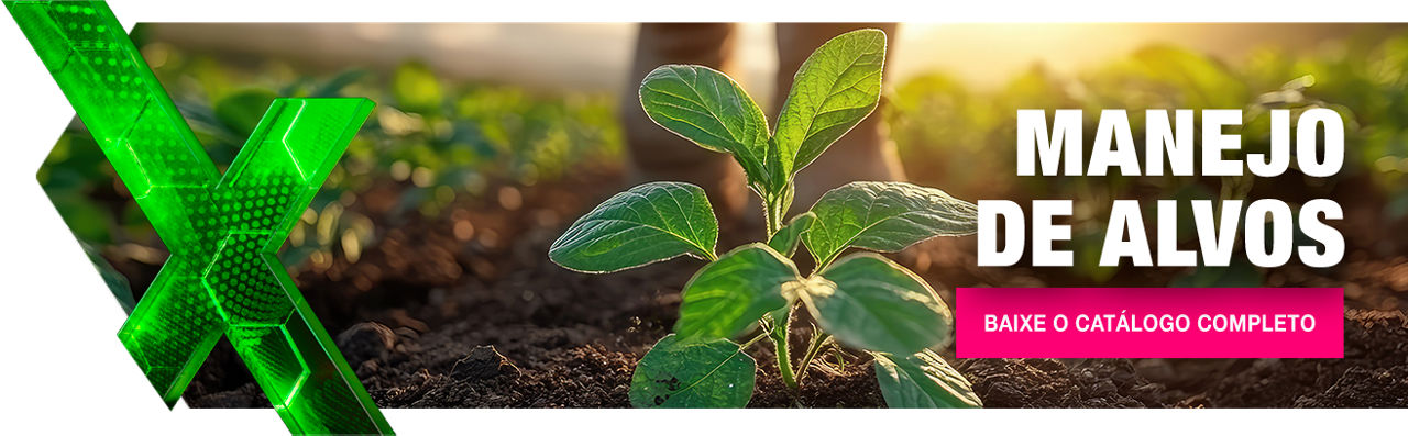 Manejo de alvos. Baixe o catálogo completo.