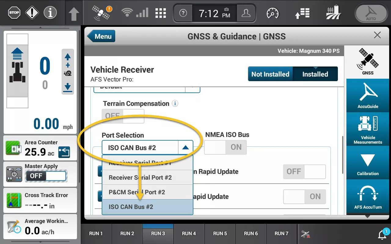 instalación de sembradora
