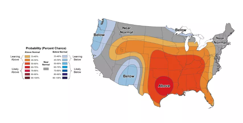 Temperature Probability Map