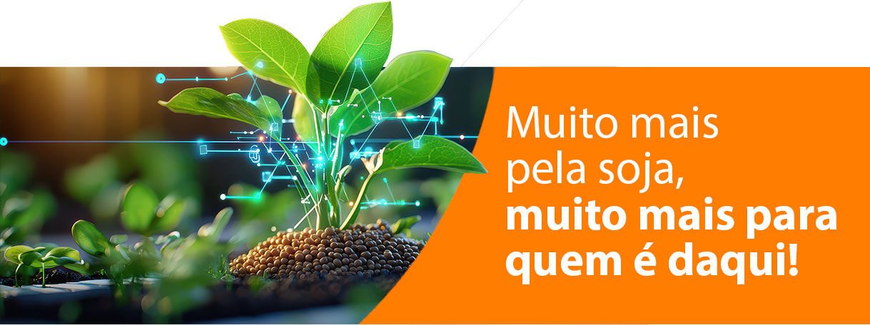 Banner muito mais pelo soja, muito mais para quem é daqui!