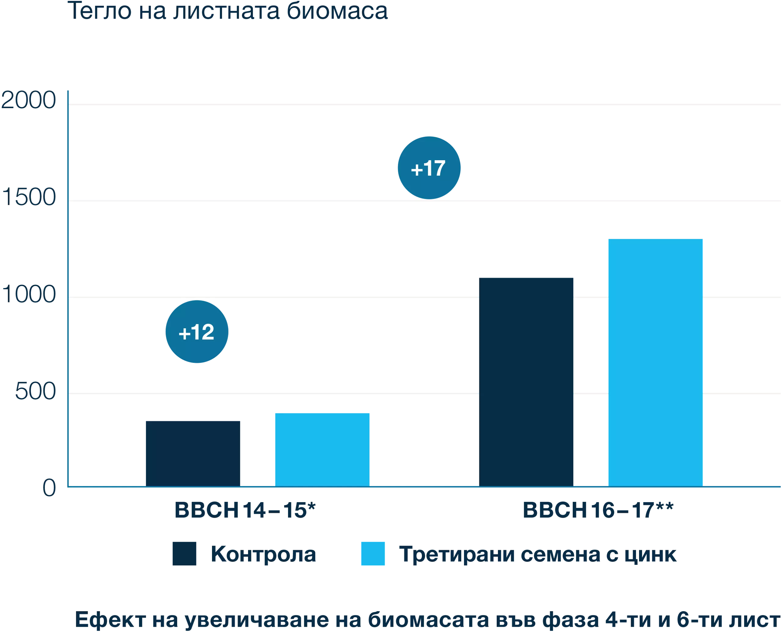 По-бързо развитие на рапица при воден стрес при третирани семена с цинк спрямо контрола