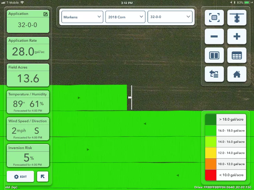 Climate FieldView Cab app