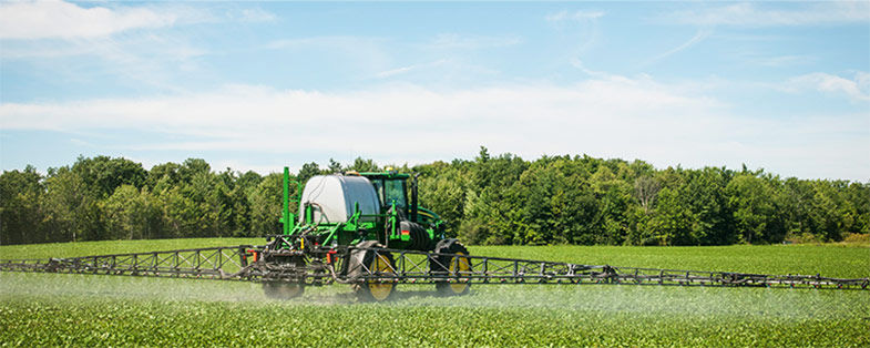 Spraying field