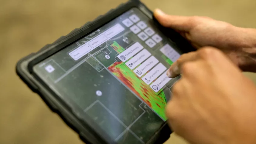 Climate FieldView app on iPad