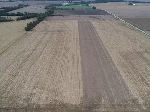 Conventional and Conservation Tillage Fields