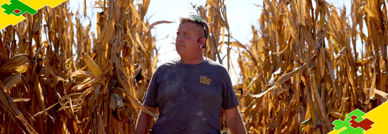 Jerry Seuntjens Standing in Corn Field