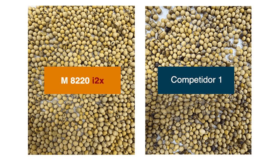  imagem comparativa de vagens sem anomalia e com anomalias, destacando eficiência do Monsoy