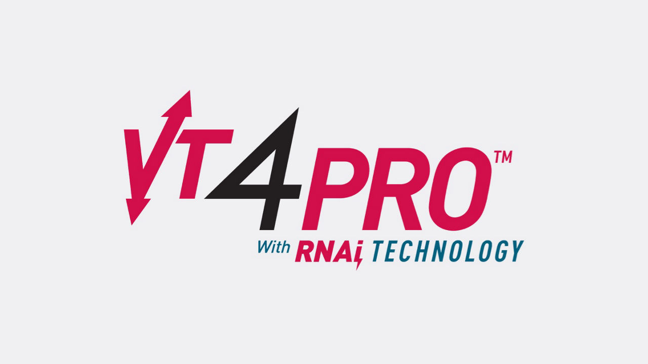 A logo of the corn trait VT4PRO with RNAi Technology