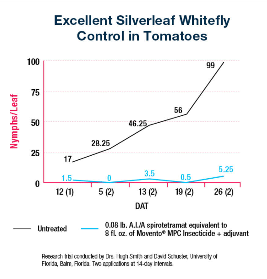 Excellent Silverleaf Whitefly Control In Tomatoes Performance Graph